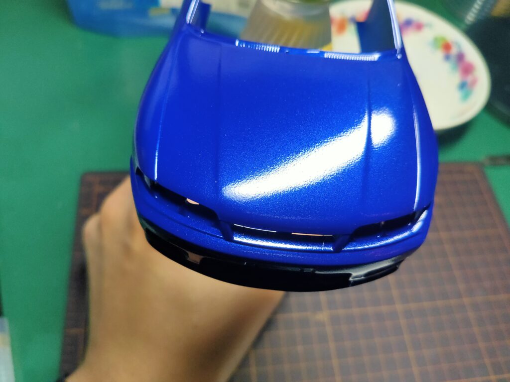 カーモデルの作り方 缶スプレー編 ボディ色とクリアの塗装 自己満カーモデル製作室